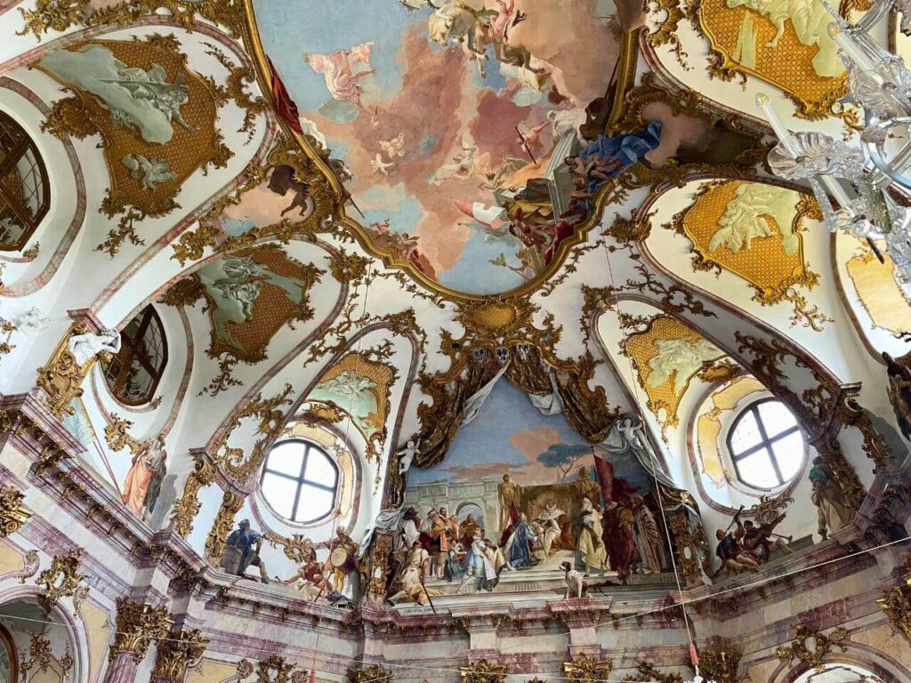 Frescoes in the Prince-Bishop Residence in Würzburg, Germany