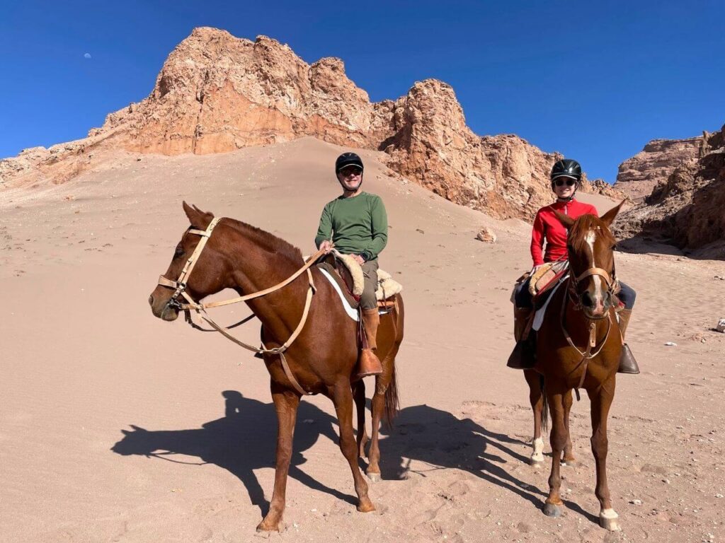 Horseback riding in the Atacama Desert, Chile
